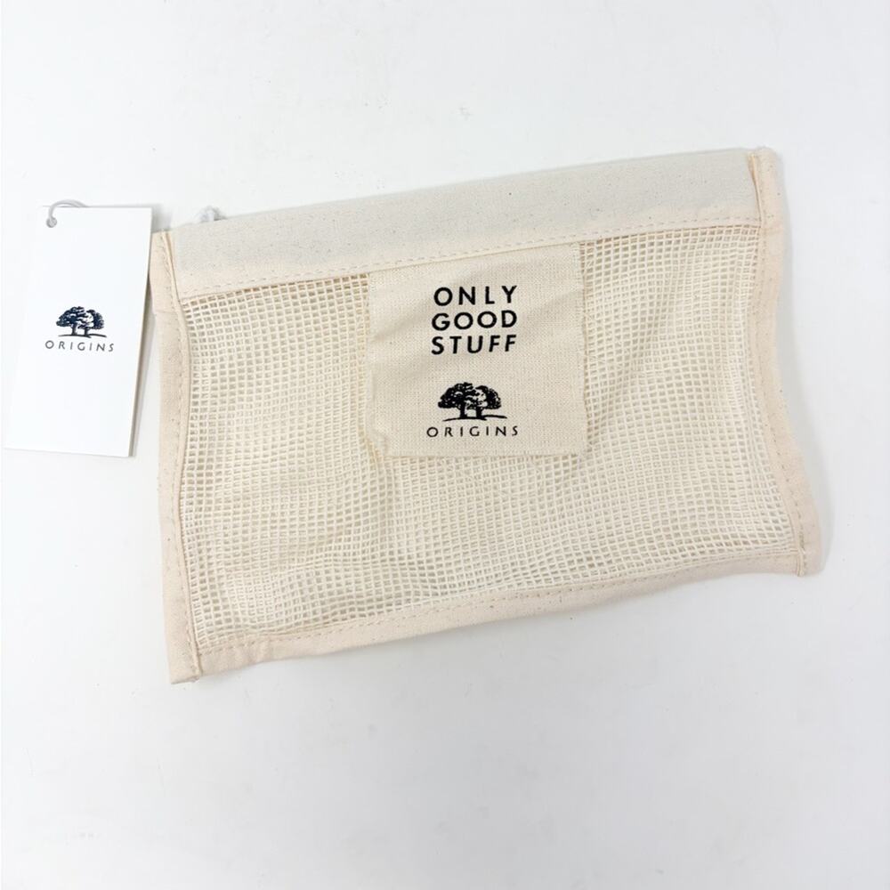 NWT Origins Beige Mesh Cosmetic Case Organizer